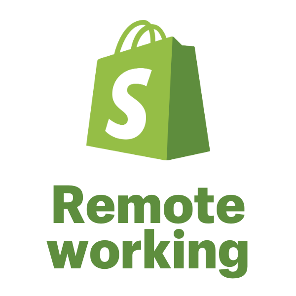 shopify logo remote working